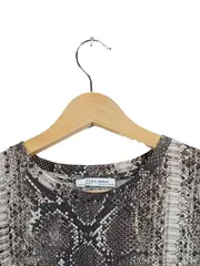 Vorschaubild 5 von Trafaluc Damen Peplum Top Schlangenmuster Braun Gr. S