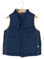 Vorschaubild 1 von Kinder Wende Steppweste Gr. 104 (4 Jahre) Cord Braun Blau