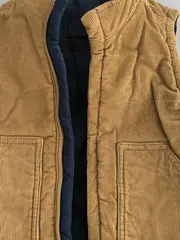 Vorschaubild 4 von Kinder Wende Steppweste Gr. 104 (4 Jahre) Cord Braun Blau