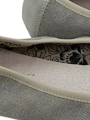 Vorschaubild 3 von Ballerinas Damen Gr. 42 Grau Schleife Textil Flats