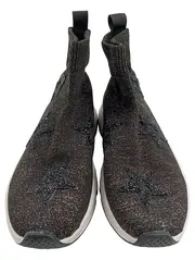 Vorschaubild 2 von Damen Stiefelette 38 Schwarz Glitzer Sterne Sock-Sneaker