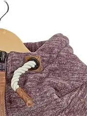 Vorschaubild 4 von Sweatjacke Damen Lila Meliert Kapuze Reißverschluss Gr. S