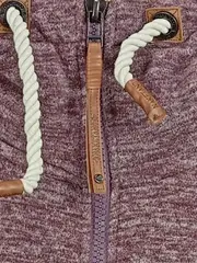 Vorschaubild 3 von Sweatjacke Damen Lila Meliert Kapuze Reißverschluss Gr. S