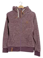 Vorschaubild 1 von Sweatjacke Damen Lila Meliert Kapuze Reißverschluss Gr. S