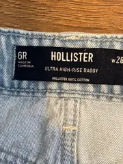 Vorschaubild 7 von Damen Jeans Ultra High-Rise Baggy W28 Hellblau Baumwolle