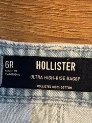 Vorschaubild 5 von Damen Jeans Ultra High-Rise Baggy W28 Hellblau Baumwolle