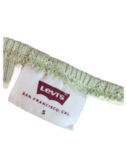 Vorschaubild 2 von Damen Top Hellgrün Rippstrick Knopfleiste Gr. S