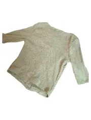 Vorschaubild 3 von Damen Top Hellgrün Rippstrick Knopfleiste Gr. S