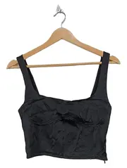 Vorschaubild 1 von Damen Korsett Top Bustier Ärmellos Elegant Schwarz Gr. M 38