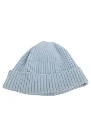 Vorschaubild 2 von Mütze Beanie Herren Blau Rippstrick Logo Baumwolle Casual
