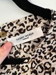 Vorschaubild 2 von Damen Langarmshirt Leopardenmuster Beige Gr. 38 Viskose