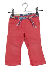 Vorschaubild 1 von Mädchen Stoffhose Gr. 80 Rosa Gürtel Baumwolle Casual