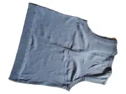 Vorschaubild 2 von Damen Pullunder Strickweste Gr. 44/XXL Grau Casual Baumwolle