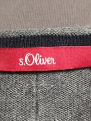 Vorschaubild 4 von Damen Pullover Oversize Meliert Grau Gr. M Langarm Casual