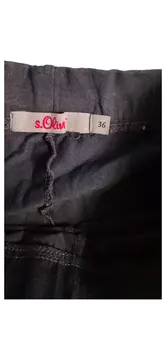 Vorschaubild 2 von Leggings Damen Gr. 36 Grau Capri Baumwolle Casual