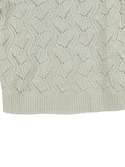 Vorschaubild 4 von Kinder Pullover Gr. 152 Weiß Lochmuster Strick