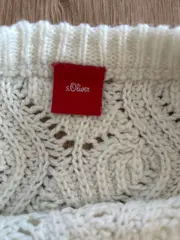 Vorschaubild 5 von Kinder Pullover Gr. 152 Weiß Lochmuster Strick