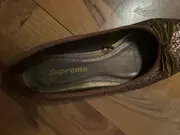 Vorschaubild 5 von Ballerinas Damen Gr. 38 Glitzer Gold Bronze Schleife Elegant