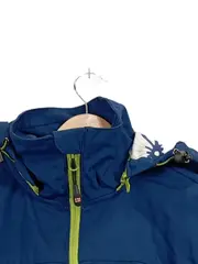 Vorschaubild 3 von Damen Outdoorjacke Blau Kapuze Reißverschluss Gr. M Polyester