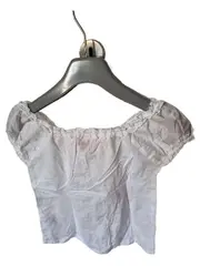 Vorschaubild 2 von Damen Bluse Kurzarm Off-Shoulder Weiß Gr. 38 M