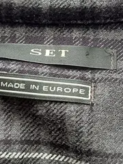 Vorschaubild 6 von Damen Hemdblusenkleid Gr. 38 Langarm Kariert Baumwolle Casual Midi