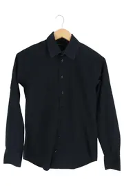 Vorschaubild 1 von Herren Business Hemd Schwarz Gr. 38/XXS Langarm Elegant