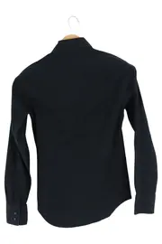 Vorschaubild 2 von Herren Business Hemd Schwarz Gr. 38/XXS Langarm Elegant