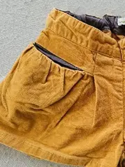 Vorschaubild 2 von Cord Shorts Mädchen Gr. 116 Beige Baumwolle Kurze Hose