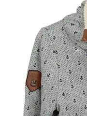 Vorschaubild 2 von Kapuzenpullover Damen Hoodie Grau Maritim Anker Gr. 36/S