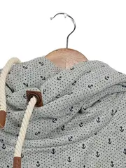 Vorschaubild 4 von Kapuzenpullover Damen Hoodie Grau Maritim Anker Gr. 36/S