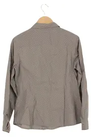 Vorschaubild 2 von Damen Bluse Gr. 40/L Grau Klassisch Business Langarm