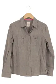 Vorschaubild 1 von Damen Bluse Gr. 40/L Grau Klassisch Business Langarm