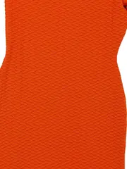 Vorschaubild 2 von Damen Etuikleid Gr. 38/M Orange Modern Strukturmuster