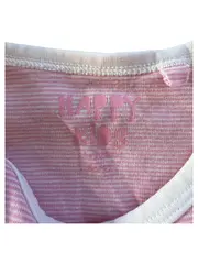 Vorschaubild 2 von Baby Body Gestreift Rosa Gr. 92 Baumwolle Kinder Kurzarm