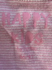 Vorschaubild 5 von Baby Body Gestreift Rosa Gr. 92 Baumwolle Kinder Kurzarm