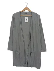 Vorschaubild 1 von Damen Strickjacke Cardigan Grau Gr. 38/M Casual