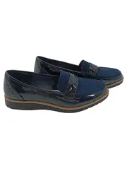 Vorschaubild 1 von Damen Loafer Slipper Gr. 39 Blau Klassisch