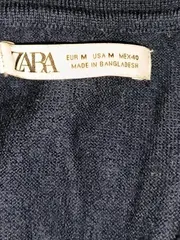 Vorschaubild 6 von Herren Strickpullover Polokragen Gr. M Wolle Blau Langarm