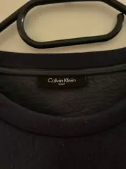 Vorschaubild 5 von Sweatshirt Herren Gr. L Blau Rundhals Logo Stickerei