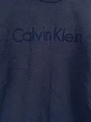 Vorschaubild 3 von Sweatshirt Herren Gr. L Blau Rundhals Logo Stickerei