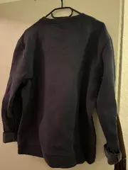 Vorschaubild 7 von Sweatshirt Herren Gr. L Blau Rundhals Logo Stickerei