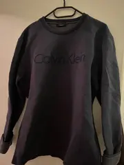 Vorschaubild 6 von Sweatshirt Herren Gr. L Blau Rundhals Logo Stickerei