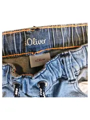 Vorschaubild 2 von Kinder Jeans Shorts Gr. 128 Blau Baumwolle Casual