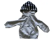Vorschaubild 2 von KAPAS Baby Kapuzenjacke Hoodie Grau Gr. 68 3-6 Monate Reißverschluss