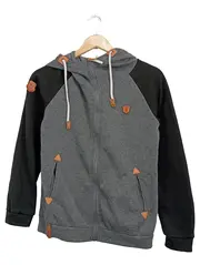 Vorschaubild 1 von Sweatjacke Damen Gr. S Grau Kapuze Reißverschluss