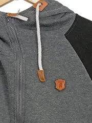 Vorschaubild 2 von Sweatjacke Damen Gr. S Grau Kapuze Reißverschluss