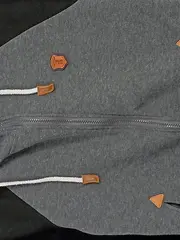 Vorschaubild 5 von Sweatjacke Damen Gr. S Grau Kapuze Reißverschluss