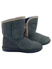 Vorschaubild 1 von Damen Schneestiefel Grau Gr. 39 Lammfell Wasserfest