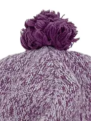 Vorschaubild 3 von Kinder Wintermütze Mädchen Lila Pompon Fleece gefüttert