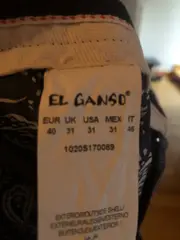 Vorschaubild 5 von Herren Chino Shorts Blau Gr. 40 W31 Baumwolle Gepunktet
